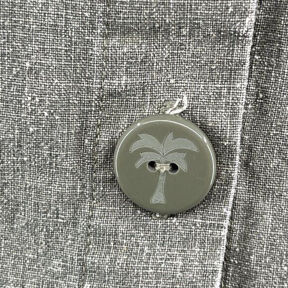 Hearts of Palm Linen Blend Button Down Shirt Olive Green Women's 14 - Picture 5 of 12